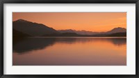 Framed Lake Zug in the Evening Mt Rigi & Mt Pilatus  Switzerland