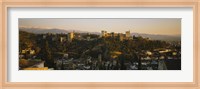 Framed High angle view of a city, Alhambra, Granada, Spain