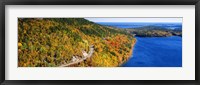 Framed Mount Jordan Pond, Acadia National Park, Maine, USA