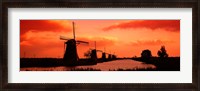 Framed Windmills Holland Netherlands
