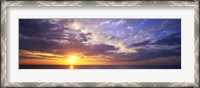 Framed Sunset, Water, Ocean, Caribbean Island, Grand Cayman Island