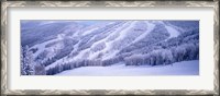 Framed Mountains, Snow, Steamboat Springs, Colorado, USA