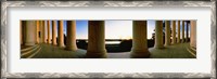 Framed Jefferson Memorial Columns, Washington DC