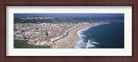 Framed High angle view of a town, Nazare, Leiria, Portugal
