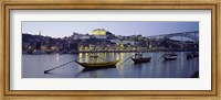 Framed Boats In A River, Douro River, Porto, Portugal