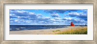 Framed Big Red Lighthouse, Holland, Michigan, USA