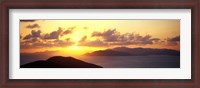 Framed Sunset Virgin Gorda British Virgin Islands