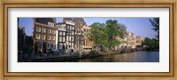 Framed Netherlands, Amsterdam, canal
