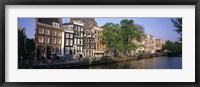 Framed Netherlands, Amsterdam, canal
