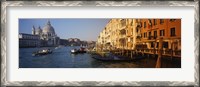 Framed Italy, Venice, Santa Maria della Salute, Grand Canal