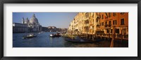 Framed Italy, Venice, Santa Maria della Salute, Grand Canal