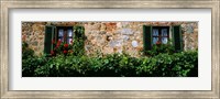 Framed Windows, Monteriggioni, Tuscany, Italy