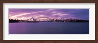 Framed Sydney Opera House, Sydney Harbor Bridge, Sydney, Australia