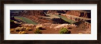 Framed High angle view of a river flowing through a canyon, Dead Horse Point State Park, Utah, USA