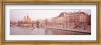 Framed Buildings Near Seine River, Notre Dame, Paris, France