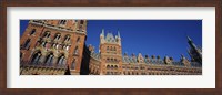 Framed Low angle view of a building, St. Pancras Railway Station, London, England