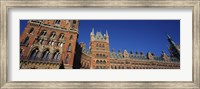 Framed Low angle view of a building, St. Pancras Railway Station, London, England