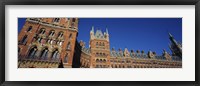 Framed Low angle view of a building, St. Pancras Railway Station, London, England
