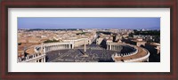Framed High angle view of a town, St. Peter's Square, Vatican City, Rome, Italy