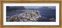 Framed Cityscape Alesund Norway