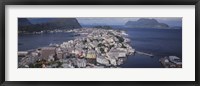 Framed Cityscape Alesund Norway