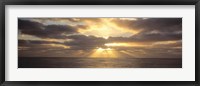 Framed Sunset Sub Antarctic Australia