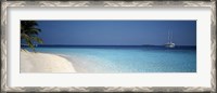 Framed Beach & Boat Scene The Maldives