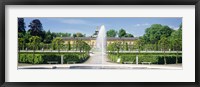 Framed Fountain in a garden, Potsdam, Germany