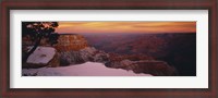 Framed Rock formations on a landscape, Grand Canyon National Park, Arizona, USA