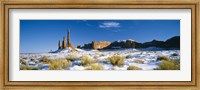 Framed Rock formations on a landscape, Monument Valley, Utah, USA