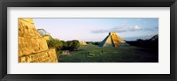 Framed Pyramids at an archaeological site, Chichen Itza, Yucatan, Mexico