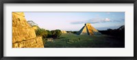 Framed Pyramids at an archaeological site, Chichen Itza, Yucatan, Mexico