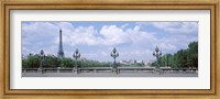 Framed Cloud Over The Eiffel Tower, Pont Alexandre III, Paris, France