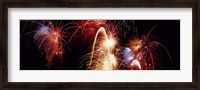 Framed Fireworks Display, Banff, Alberta, Canada