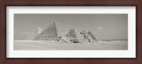 Framed Pyramids Of Giza, Egypt