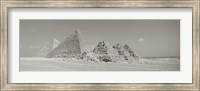 Framed Pyramids Of Giza, Egypt
