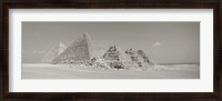 Framed Pyramids Of Giza, Egypt