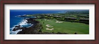 Framed Aerial Francis H Li Brown Golf Course, Hawaii, USA