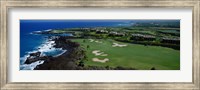 Framed Aerial Francis H Li Brown Golf Course, Hawaii, USA