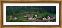 Framed Village Of Hohen-Schwangau in summer, Bavaria, Germany
