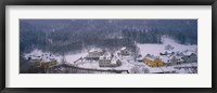 Framed Village Of Hohen-Schwangau in winter, Bavaria, Germany