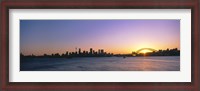 Framed Sunset Over the Bridge, Sydney, Australia