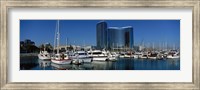 Framed Embarcadero Marina Hotel, San Diego, California, USA