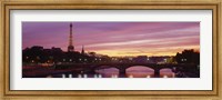 Framed Bridge with the Eiffel Tower in the background, Pont Alexandre III, Seine River, Paris, Ile-de-France, France