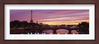 Framed Bridge with the Eiffel Tower in the background, Pont Alexandre III, Seine River, Paris, Ile-de-France, France