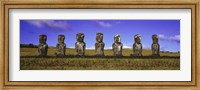 Framed Moai Easter Island Chile