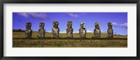 Framed Moai Easter Island Chile