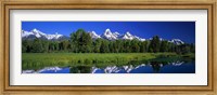 Framed Teton Range Grand Teton National Park WY USA