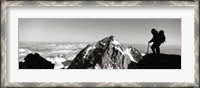 Framed Hiker, Grand Teton Park, Wyoming, USA