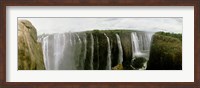 Framed Water falling into a river, Victoria Falls, Zimbabwe, Africa